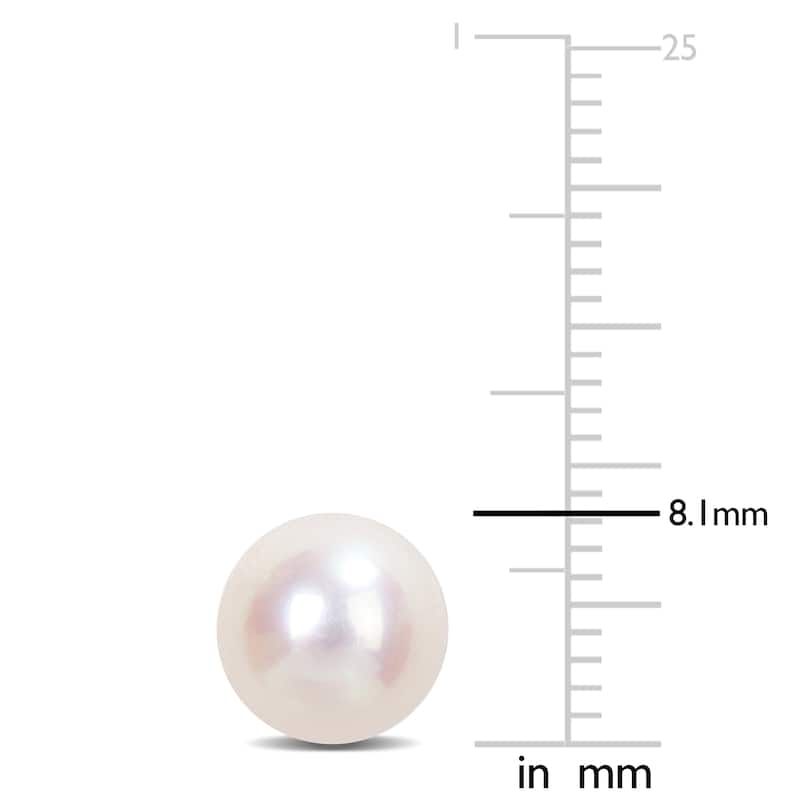 Miadora 8-8.5mm Cultured Freshwater Pearl Stud Earrings 14k Yellow Gold