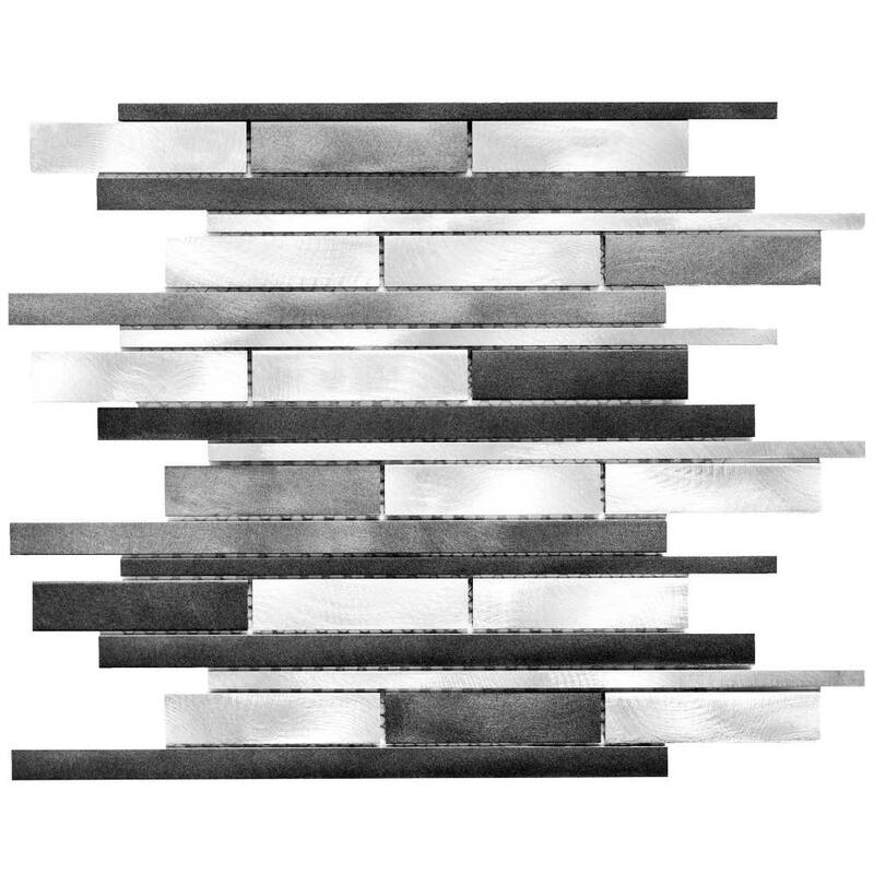 Mason 1in x 3in Noce Metal Backsplash Wall Tile