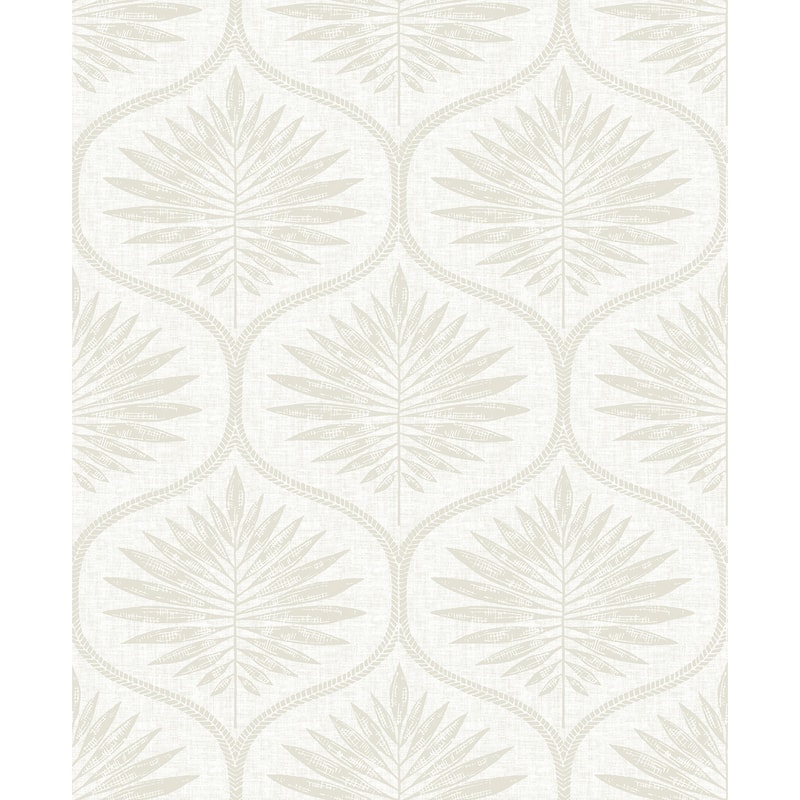 Ogee Nova Laurel Bone Ogee Wallpaper - Bone