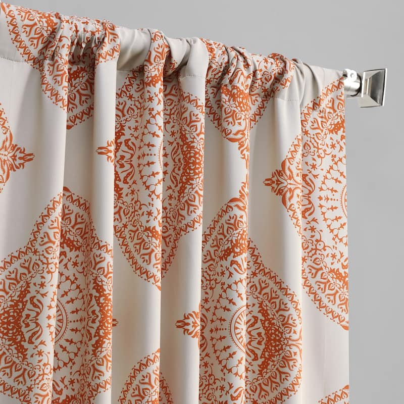 Exclusive Fabrics Henna Room Darkening Curtain Pair (2 Panels)