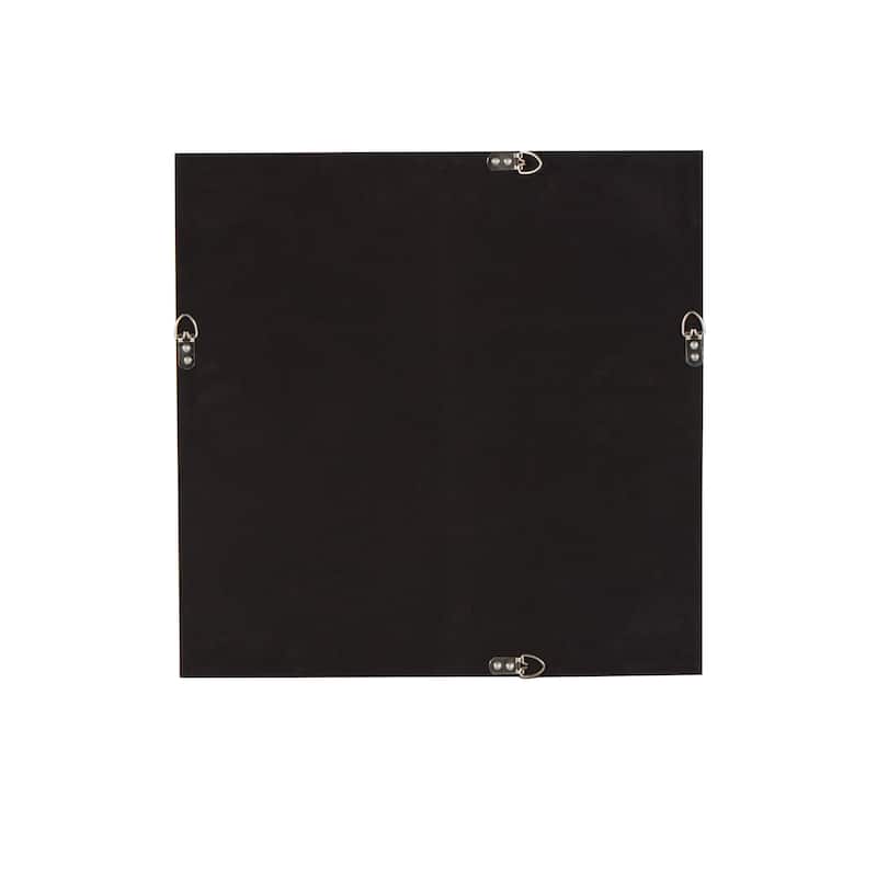 Black Paper Cluster Floral Shadow Box with Varying Shapes and Sizes