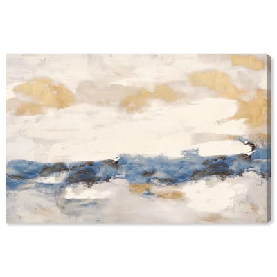 Mountain Mist Canvas Digital Abstract Art by Art Remedy, Gallery Wrapped