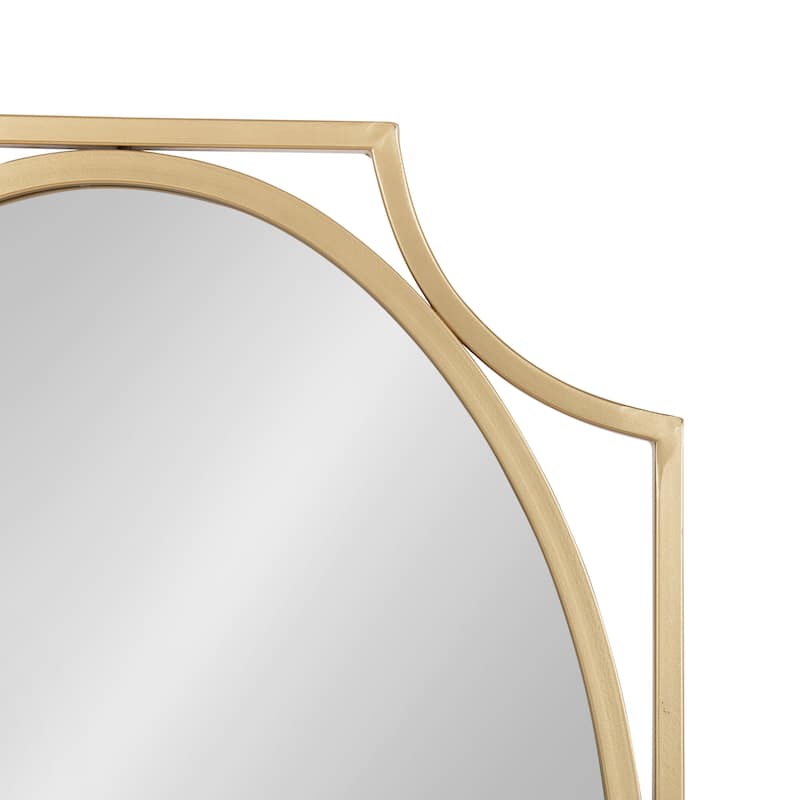 Kate and Laurel Rateau Scalloped Wall Mirror