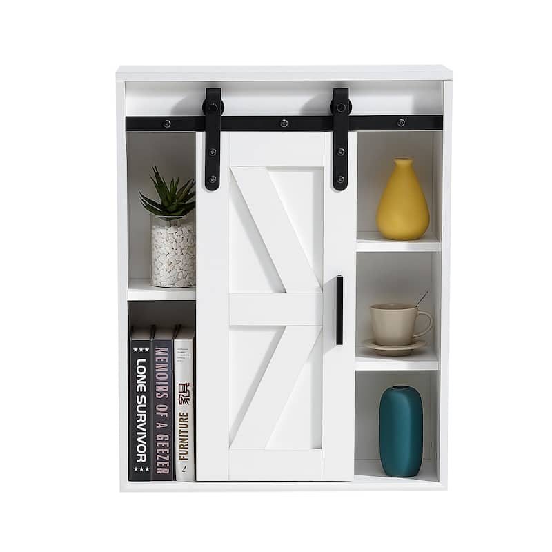 Wood Wall-Mounted Storage Cabinet