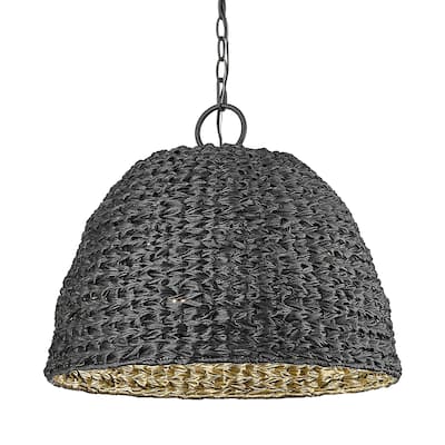 Golden Lighting 1081-O3P Rue 3 Light Outdoor Pendant