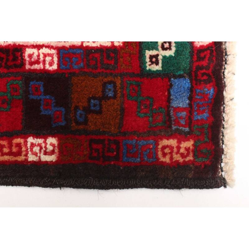 ECARPETGALLERY Hand-knotted Teimani Red Wool Rug - 2'9 x 4'7