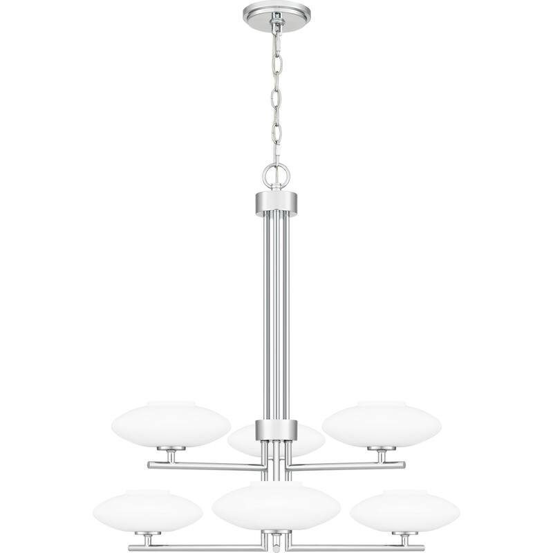Chenal 6-Light Polished Chrome Chandelier - Polished Chrome
