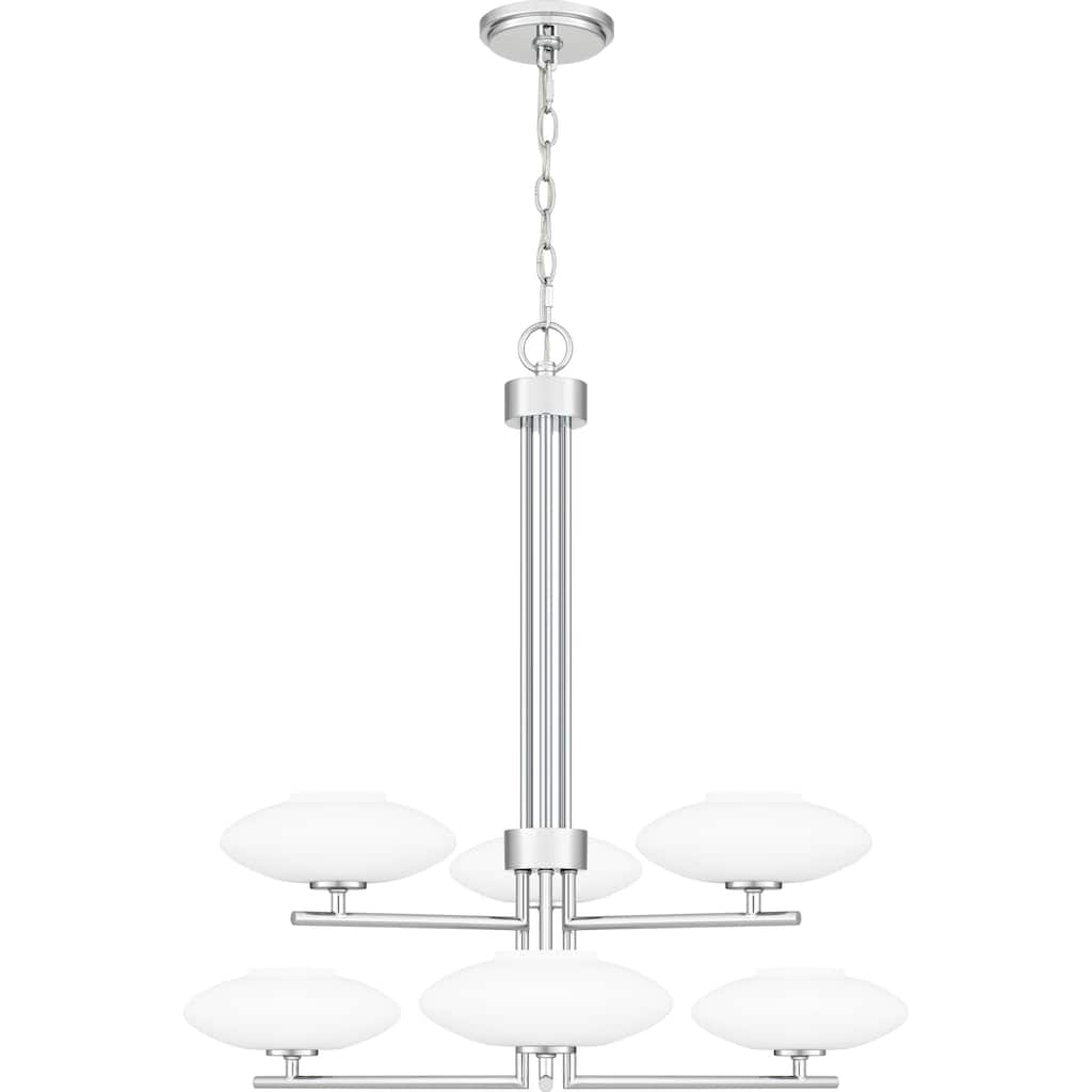 Chenal 6-Light Polished Chrome Chandelier - Polished Chrome
