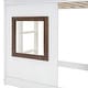 preview thumbnail 10 of 8, Wood Twin Size House Bunk Bed with Roof, Ladder and Slide
