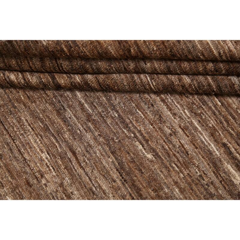 Brown Gabbeh Kashkoli Oriental Area Rug Wool Hand-knotted Foyer Carpet - 4'7" x 6'7"