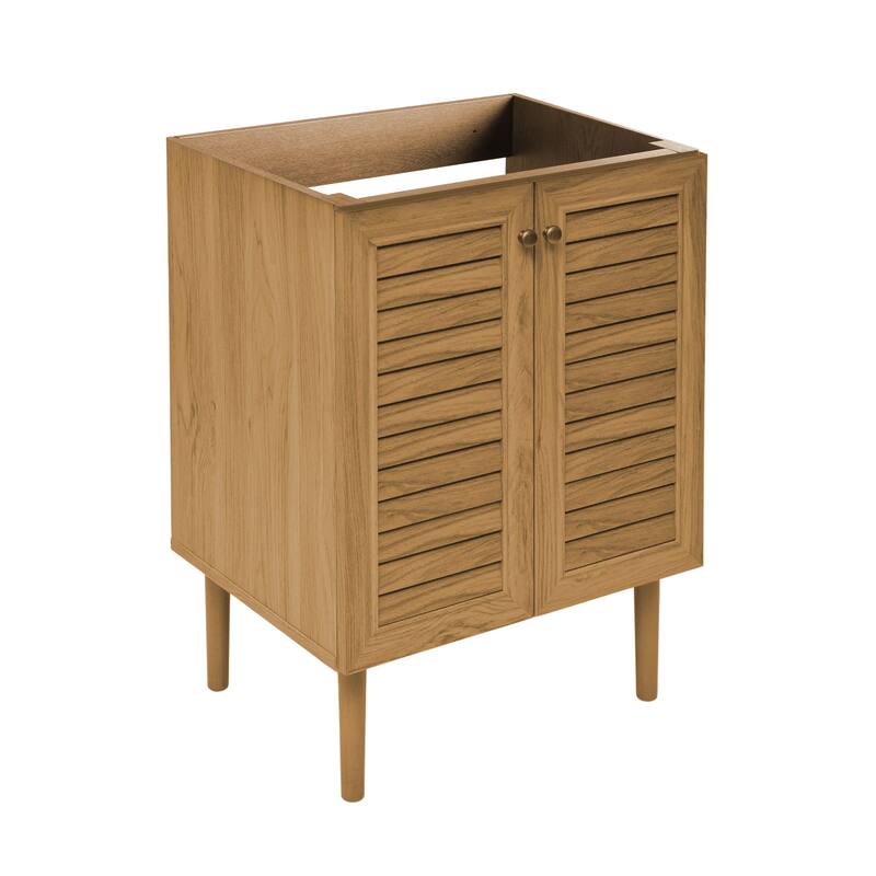 Bron 24" Bathroom Vanity In Oak- Cabinet Only