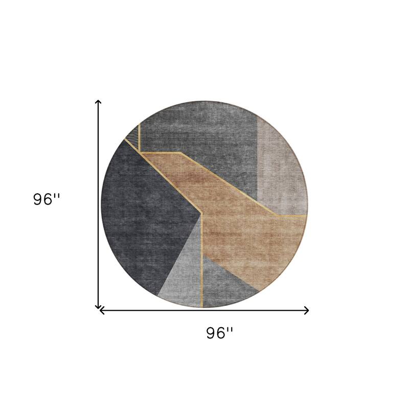 HomeRoots Geometric Transitional Rectangle Outdoor Rug