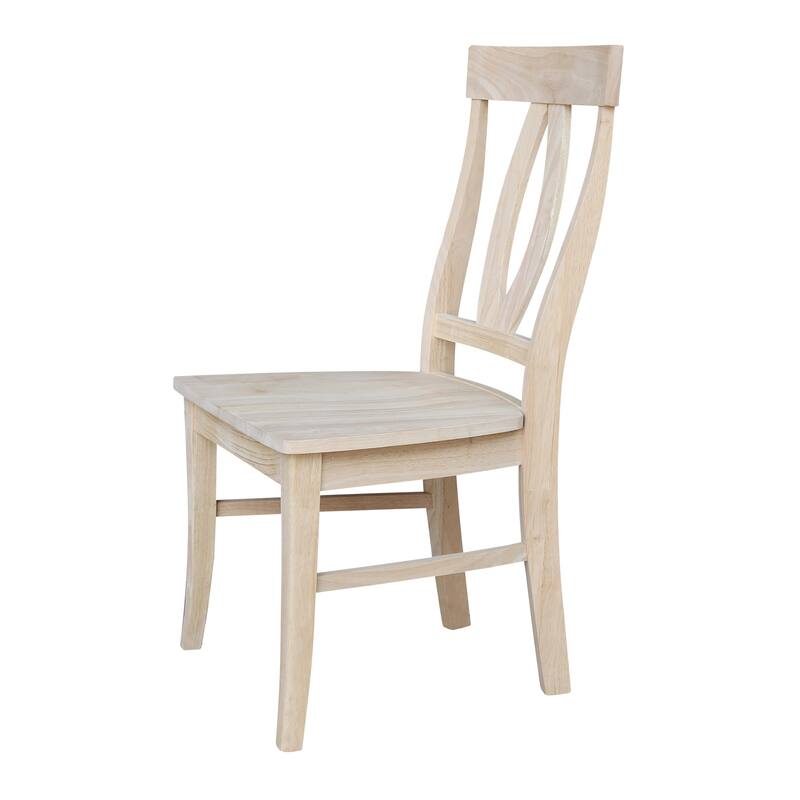 International Concepts Solid Wood Verona Dining Chairs, Set of 2