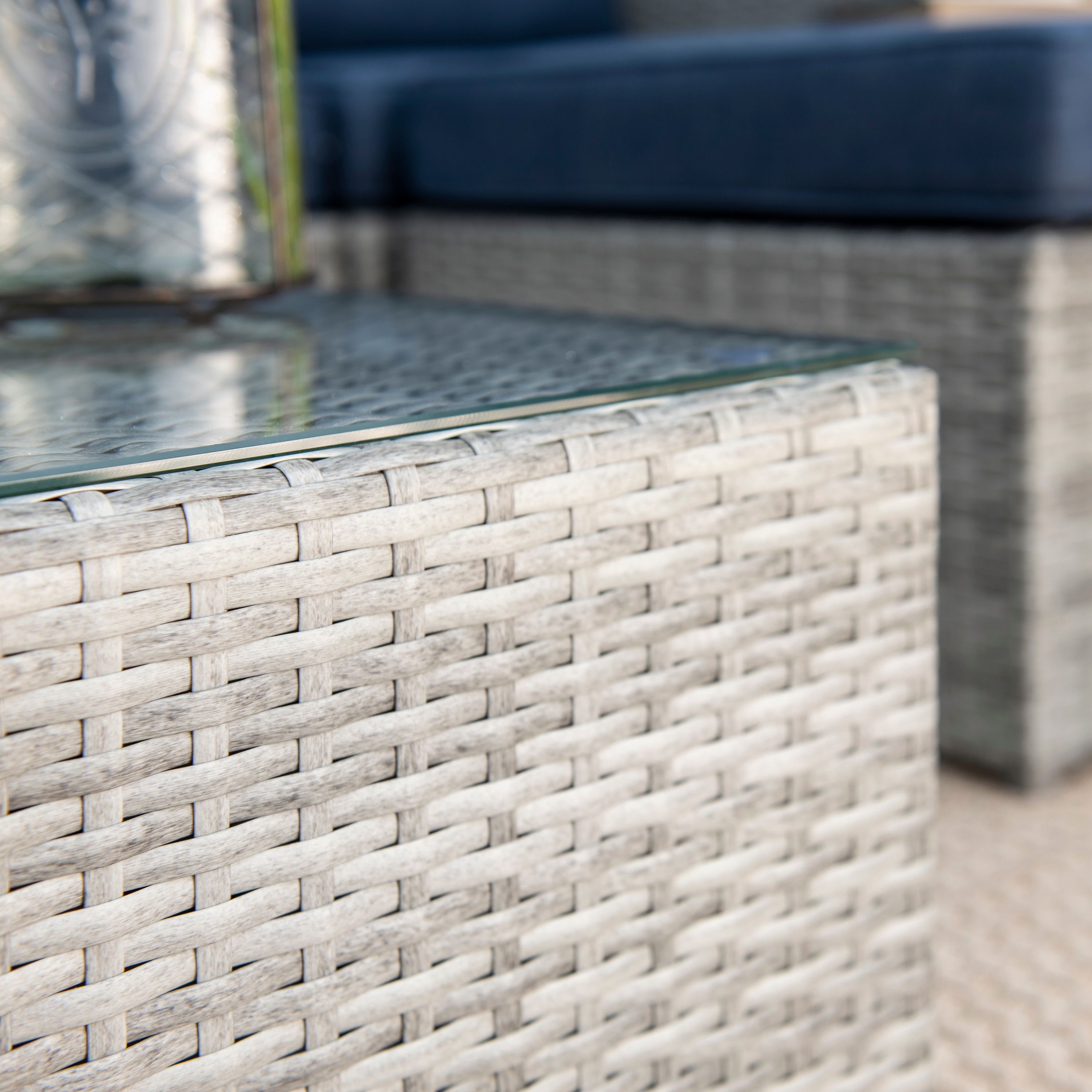 Corvus Trey Outdoor 6 piece Aluminum Resin Wicker Sofa Set Bed Bath Beyond 11047227