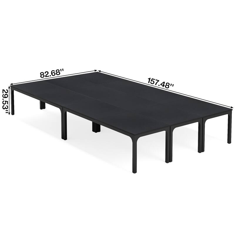 78.74" Large Rectangle Conference Table, Office Meeting/Seminar/Business Table Desk for Office Boardroom & Meeting Room