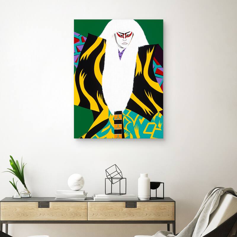Kabuki Lion Dancer by Synthia SAINT JAMES Canvas Art Print