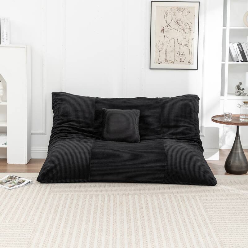 Extra Large Floor Bean Bag Chair - Lazy Lounger for Adults & Kids in Living Rooms & Balconies