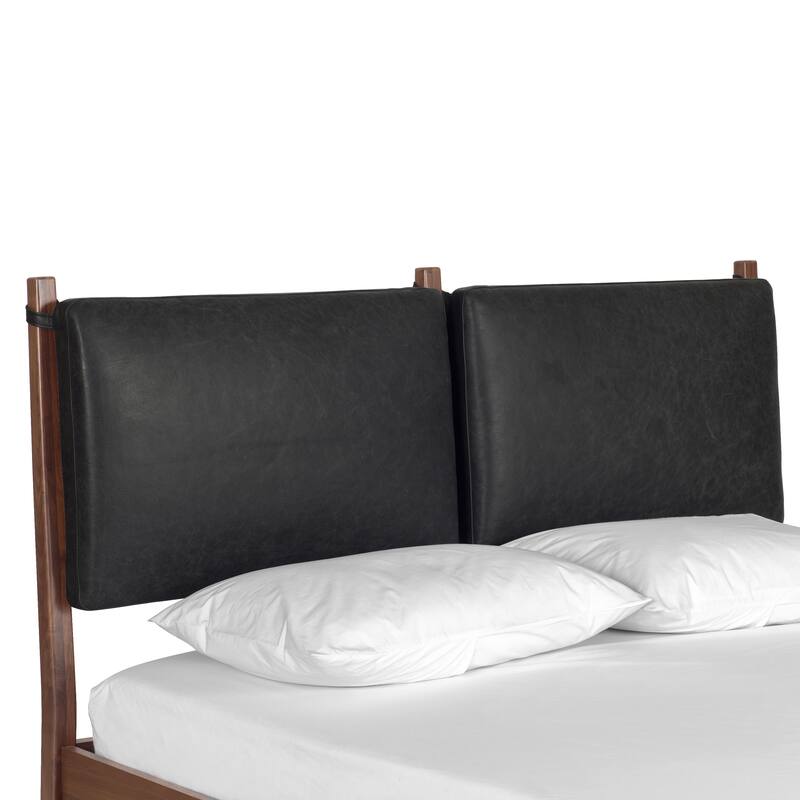 Poly & Bark Truro Bed Frame with Leather Cushions