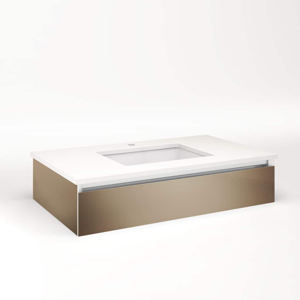 Robern Cartesian 36" x 7-1/2" Vanity with Night Light and Plumbing