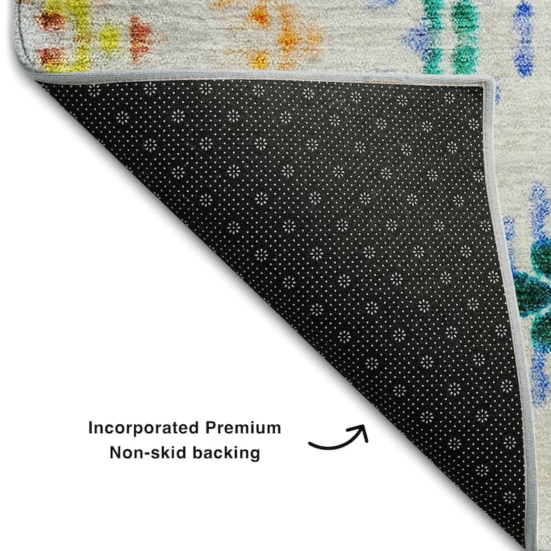 Premium Washable Super Soft Boho Geo Mayfield Rug