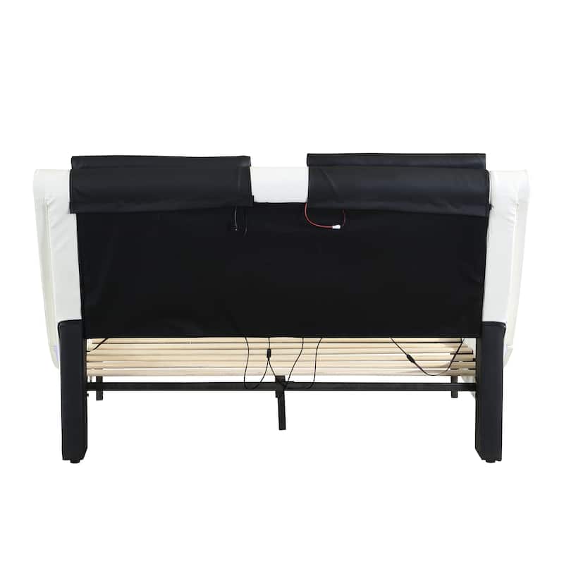 Luxurious Modular Smart Bed with Bluetooth Speaker System and Vibration Massage- Queen/king Size