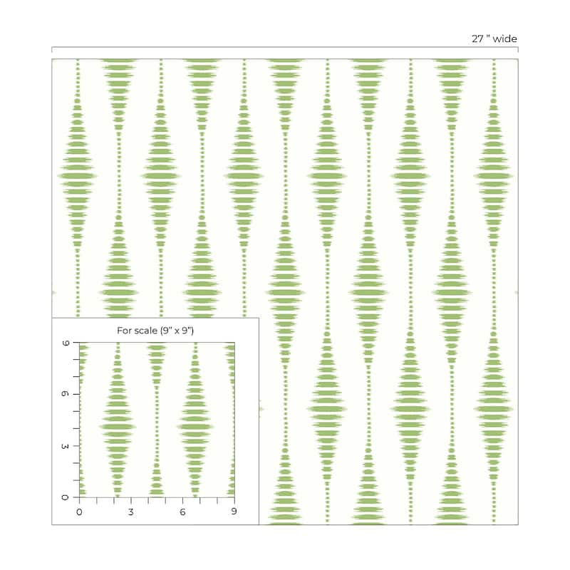 NextWall Striped Ikat Peel and Stick Wallpaper