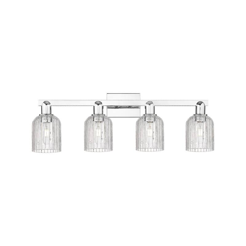 Innovations Lighting 716-4W-11-32 Bridal Veil Vanity Bridal Veil 4 - Polished Chrome / Clear