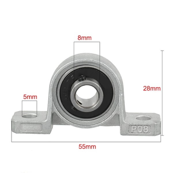 Screw 2PCS Self Align 8mm Bore Inner Ball Mounted Pillow Block Insert Bearing KP08 Screw 2PCS Self Align 8mm Bore Inner Ball Mounted Pillow Block Insert Bearing KP08