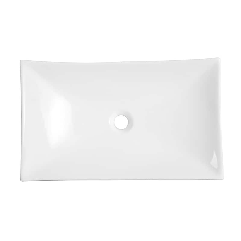 Marseille 25.5" Rectangle Vessel Bathroom Sink - 23.6" x 15.15" 3.55"