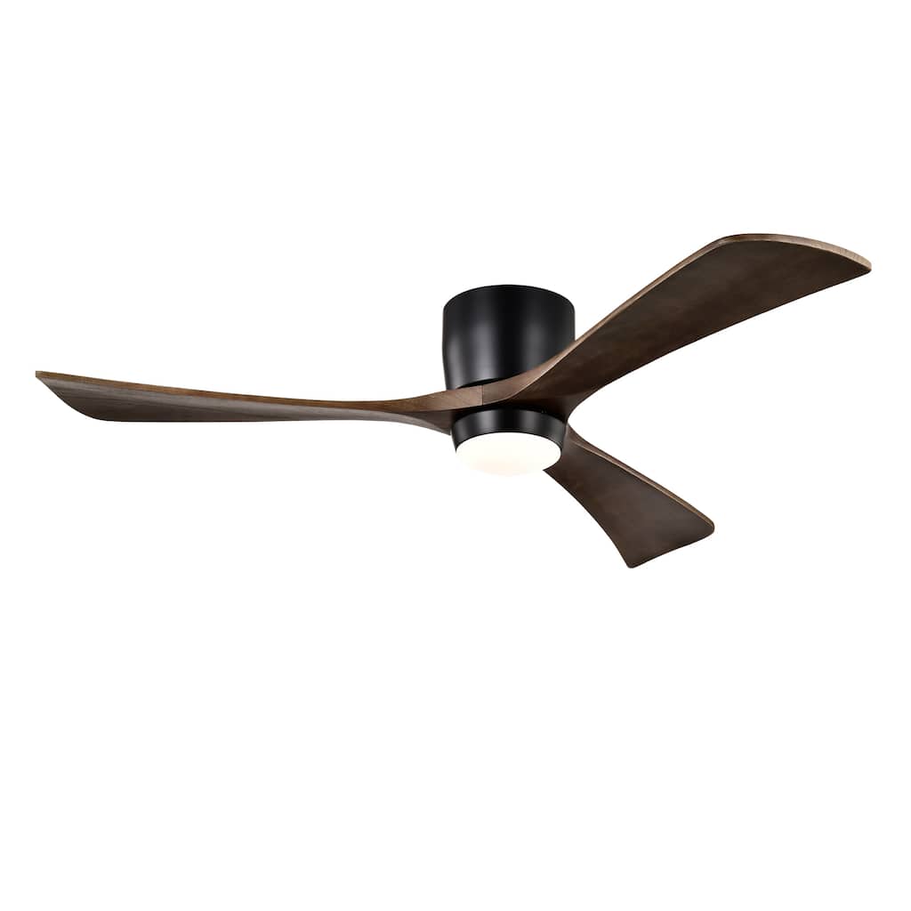 52" Ceiling Fan with Lights Remote Control,Quiet DC Motor 3 Blade Ceiling Fans 6 Speed Levels,Reversible Ceiling Fan
