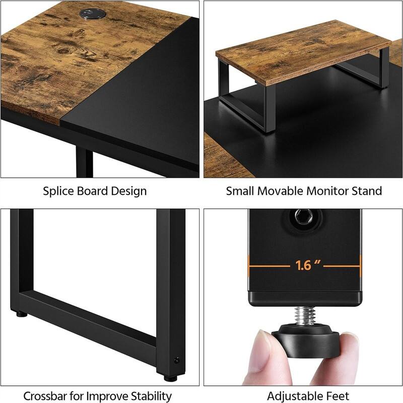 55" Large Computer Desk