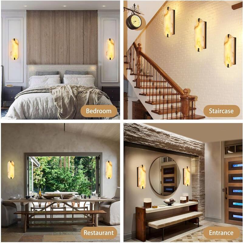 Led wall light gold dining roome light metal mount light