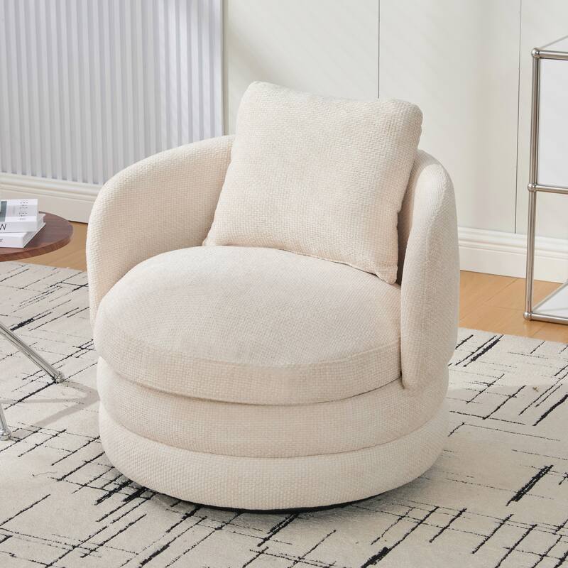 30"W Modern Upholstered Armchair,Accent Chair with a Pillow