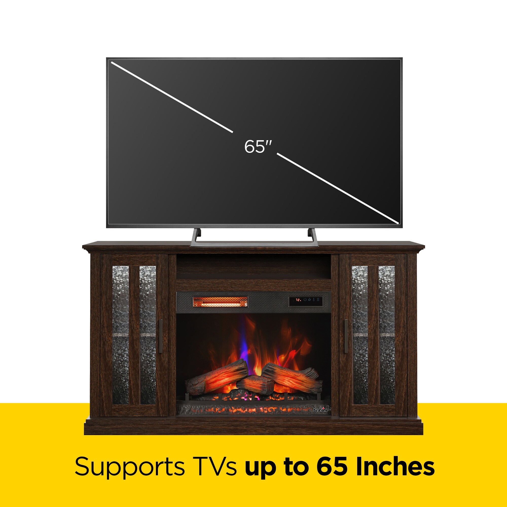 duraflame® Electric Fireplace TV Stand, Farmhouse Media Mantel