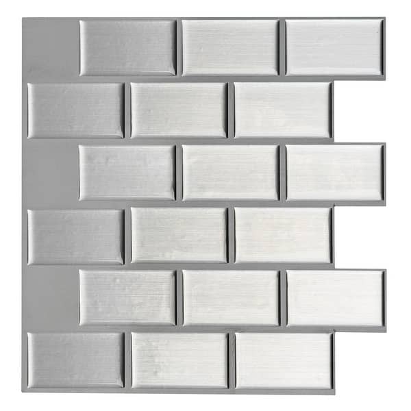 Brushed Silver Adhesive Backed Vinyl Sheets Used for Crafting (10 Pack)  Brushed Silver 1