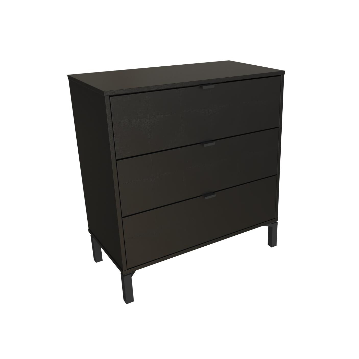 ikea black 3 drawer dresser HEMNES 3-drawer dresser, black-brown, 421/2x373/4"
