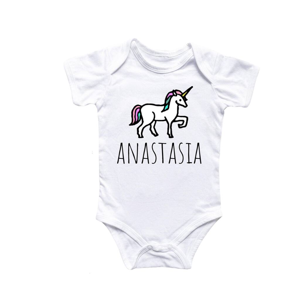 Unicorn - Baby Boy Girl Clothes Infant Bodysuit Funny Cute Newborn 1