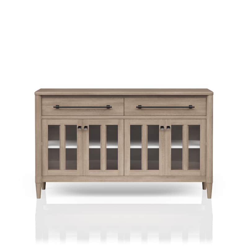 Power Raedy Buffet with Glass Cabinet Doors
