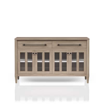 Power Raedy Buffet with Glass Cabinet Doors