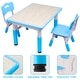 preview thumbnail 12 of 18, YUKOOL Kids Study Table and Chairs Set - Adjustable Height and Stylish Design