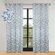 preview thumbnail 88 of 124, Superior Leaves Machine Washable Room Darkening Grommet Blackout Curtains, Set of 2 52" x 120" - Teal