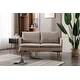 preview thumbnail 41 of 48, Polyester Upholstered Living Room loveseats sofa With Golden Legs