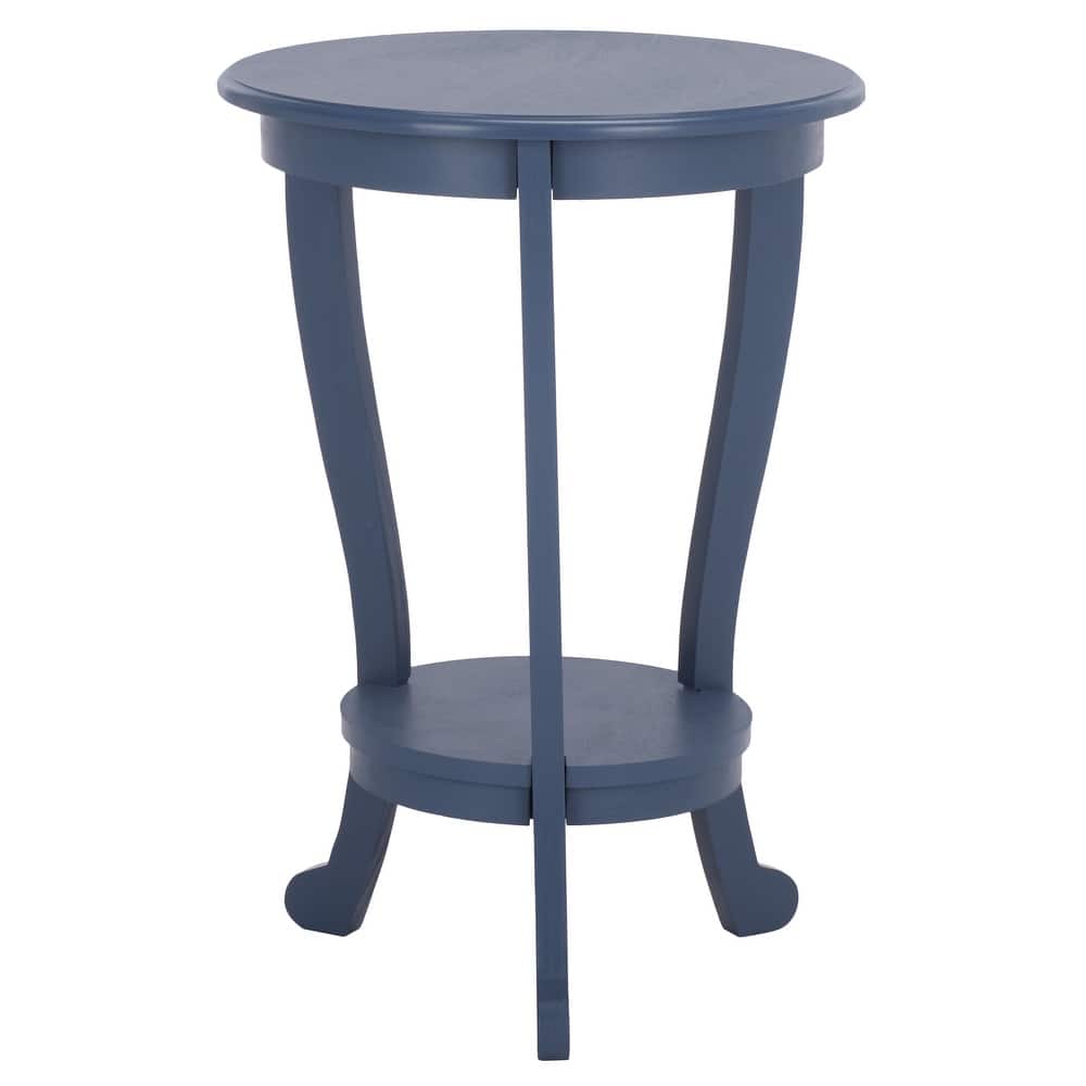 SAFAVIEH Carlotta Grey Pedestal Side Table - 18.1" x 18.1" x 26" - 18"W x 18"D x 26"H
