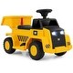 preview thumbnail 10 of 8, Costway Ride on Dump Truck with One-Button Start Horn Adjustable Dump - See Details