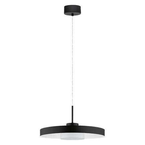 Eglo Alpicella -1-light Matte Black LED Pendant