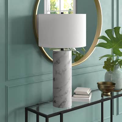 Elise 30" Tall Table Lamp with Fabric Shade - 15" Wide