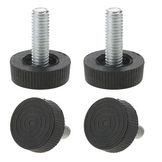 M6 x 18 x 25mm Leveling Feet Adjustable Leveler Protector for Table Leg 4pcs