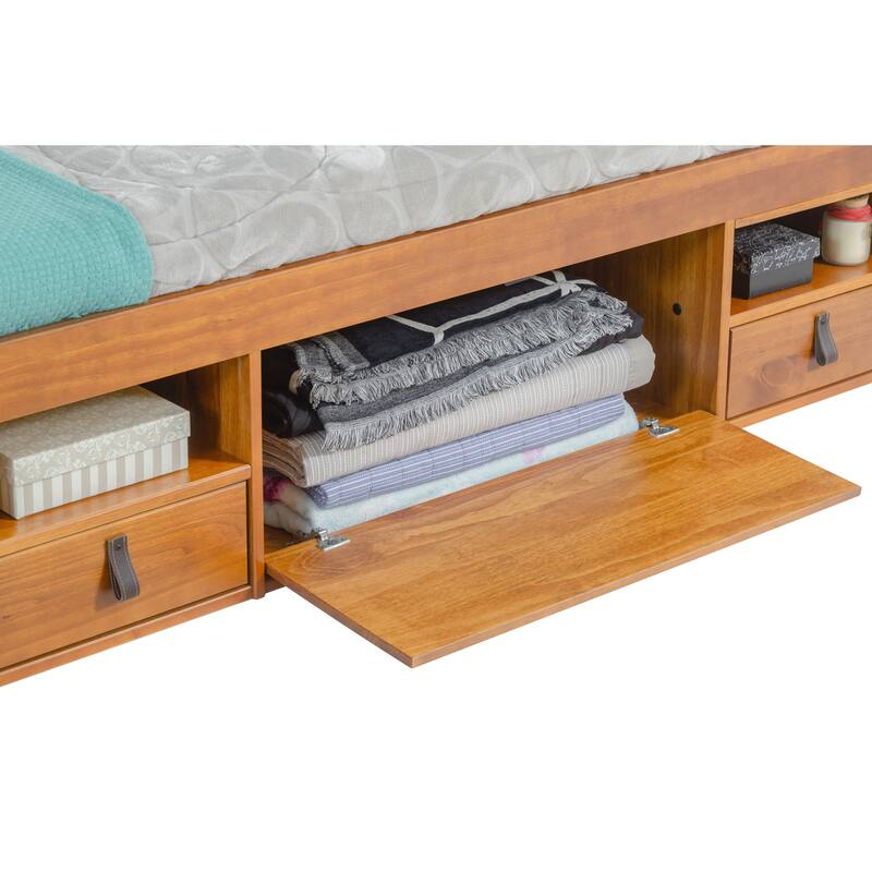 Copper Grove Rivne Storage Platform Bed with Drawers and Shelves