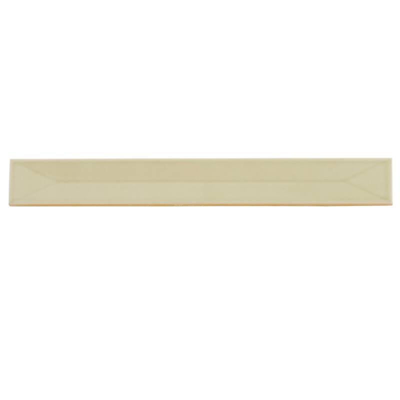 Apollo tile 2" x 16" Horizonte Glossy Soft Olive Ceramic Tile (10.76 sq ft/case) - 50 Pack