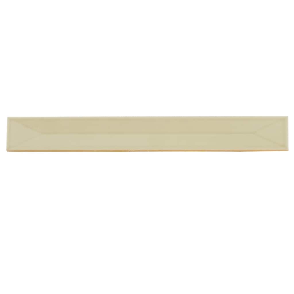 Apollo tile 2" x 16" Horizonte Glossy Soft Olive Ceramic Tile (10.76 sq ft/case) - 50 Pack